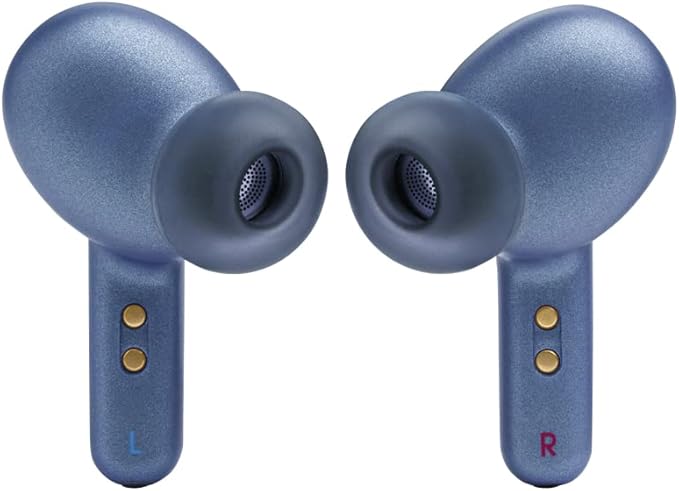 JBL Live Pro 2 - True Wireless Noise Cancelling Earbuds, up to 40 Hours of Playback with Wireless Charging, 6 mics for Perfect Calls, Touch & Voice Control, IPX5 Water Resistant (Blue)