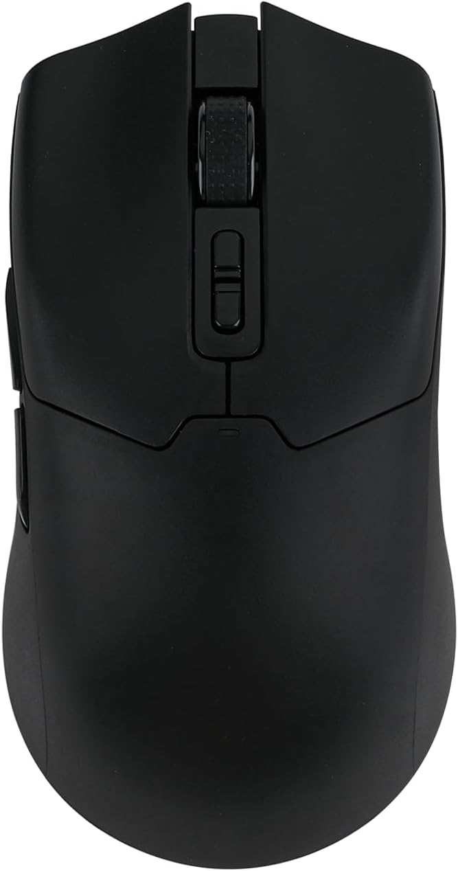 EPOMAKER Click Gaming Mouse Wireless 2.4Ghz/BT/Type-C, 800 to 42,000 DPI Adjustable, 8K Polling Rate, 500mAh, Lightweight Optical Mouse, for PC/Mac/Linux (Black)