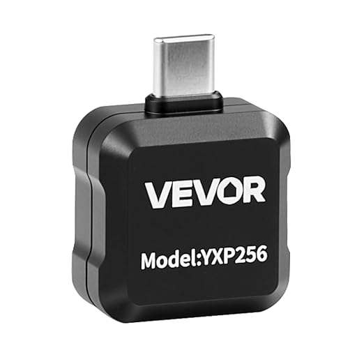 VEVOR 2025 Upgraded Thermal Imaging Camera for Android, 512 x 384 TISR Super Resolution, 25HZ Refresh Rate Infrared Thermal Imager for Smartphone Tablet, 256 x 192 IR Resolution,15 Color Palettes