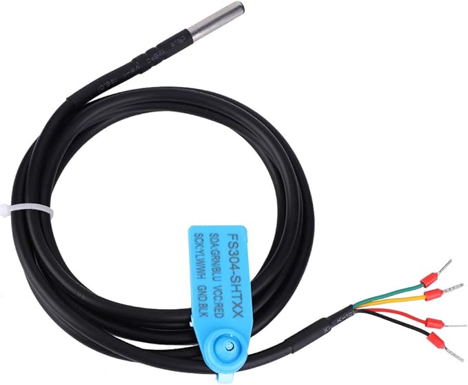 Digital Temperature Humidity Sensor Probe, Waterproof Humidity Sensor, Humidity Monitor with Stainless Steel Case for Farm.(SHT30)
