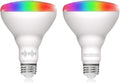helloify BR30 Smart WiFi LED Light Bulbs, RGBCW Multi-Color Changing, Warm to Cool White Dimmable, Compatible with Alexa & Google Home (No Hub), 60W Equivalent E26, RGB+2700K-6500K, 2 Count