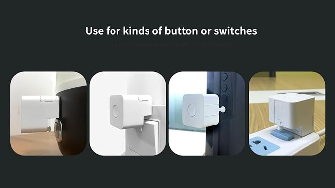 Mengshen Smart Fingerbot Smart Switch Button Pusher Universal Finger Robot Switch Wireless Bluetooth Control No Wiring Needed Timer and App Integration Compatible with Google Alexa