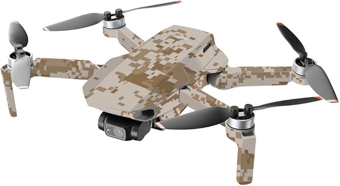 MightySkins Compatible with DJI Mini 2 Portable Drone - Desert Camo | Protective, Durable, and Unique Vinyl Decal wrap Cover | Easy to Apply, Remove, and Change Styles | Made in The USA