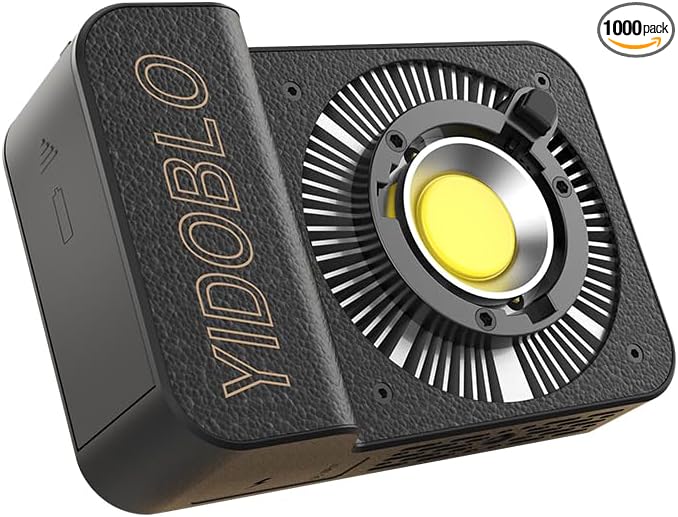 ZC-100BI 100W COB Video Light with Bowens Mount,10000Lux/m 2700K-7500K Bi-Color Camera Light with 10 Scenario Simulations Control Continuous Lighting for Photography (ZC-100bi Black)