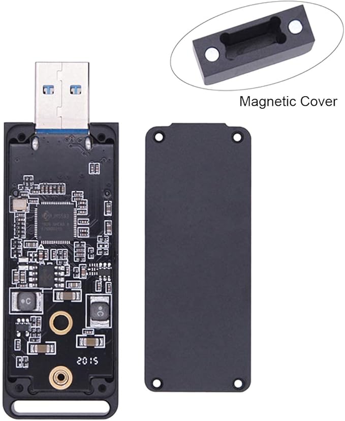 CY M.2 NVME SSD Enclosure Adapter USB 3.1 Gen2 10Gbp to NVME PCI-E M-Key Solid State Drive External Enclosure for 2242mm 2230mm NVMe M-Key M.2 SSD