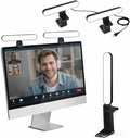 UBeesize Dual Webcam Light for Monitor, Video Conference Lighting with Adjustable Stand, USB Powered Streaming Light with Adapter, Ring Light for Computer Laptop, Zoom Lighting for Video Calls 2 Pack