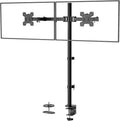 WALI Extra Tall Dual LCD Monitor Fully Adjustable Desk Mount Fits 2 Screens up to 27 inch, 22 lbs. Weight Capacity per Arm (M002XL), Black