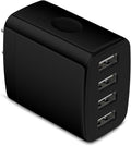 USB Charging Station for Samsung Galaxy S26 Ultra S25 FE S24 S23 S22 S21 S20 A17 A16 5G A56 Z Flip 7 Z Fold 7,Fast Charger Block USB Wall Plug Black Charger for iPhone 17e 17 16 15 14 13 12,Pixel 10a