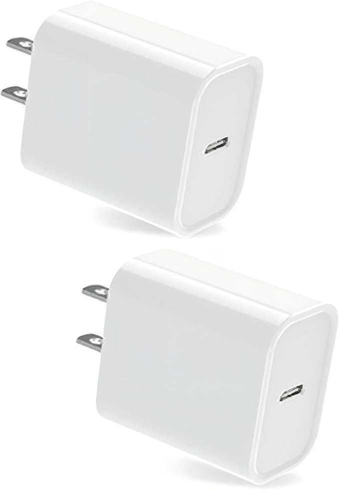 20W USB-C Wall Charger Apple MFi Certified, Fast Charger Block for Phone 17/16/15/14/13 Pro Max/XS/XR/X/8, iPad Pro/Air, Compact Power Adapter, Safe and Reliable