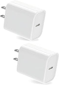 20W USB-C Wall Charger Apple MFi Certified, Fast Charger Block for Phone 17/16/15/14/13 Pro Max/XS/XR/X/8, iPad Pro/Air, Compact Power Adapter, Safe and Reliable