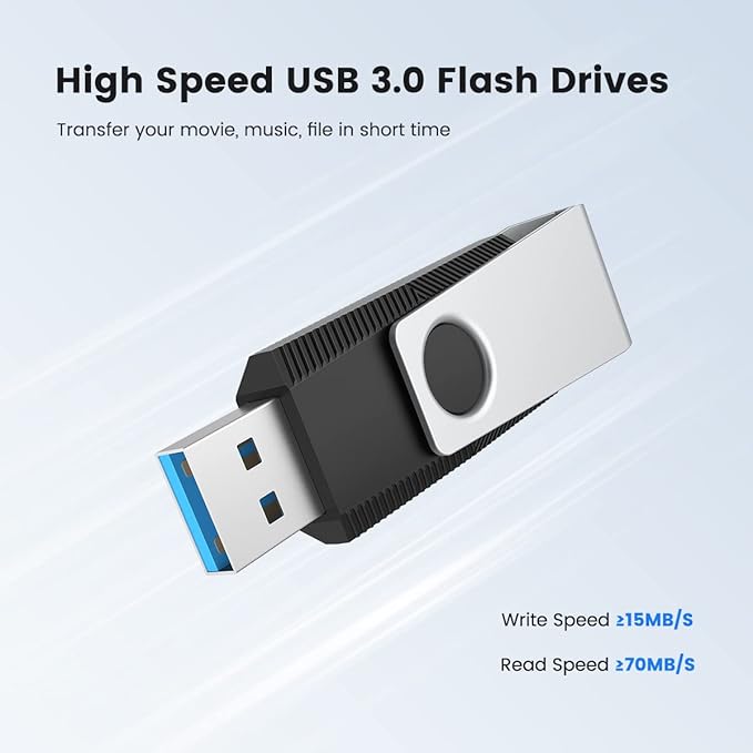 Aiibe 64GB Flash Drive 3.0 5 Pack 64GB USB 3.0 Thumb Drive USB Drives 64 GB Jump Drive Memory Stick Multi Pack 64 GB Flash Drives (64G, 5 Mixed Colors: Black Red Cyan Green Purple)