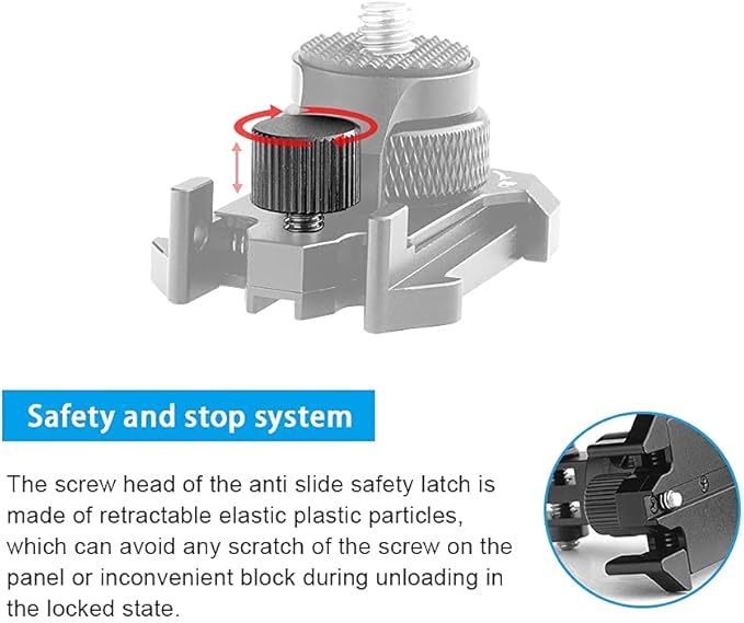 Forevercam 360°Rotate Aluminum Helmet Mount for Gopro Hero 13 12 11 10 9 8 DJI Osmo Insta360 AKASO and Other Action Camera 1/4’’-20 Lock Protector Quick Release Buckle Clip Basic Base Mount