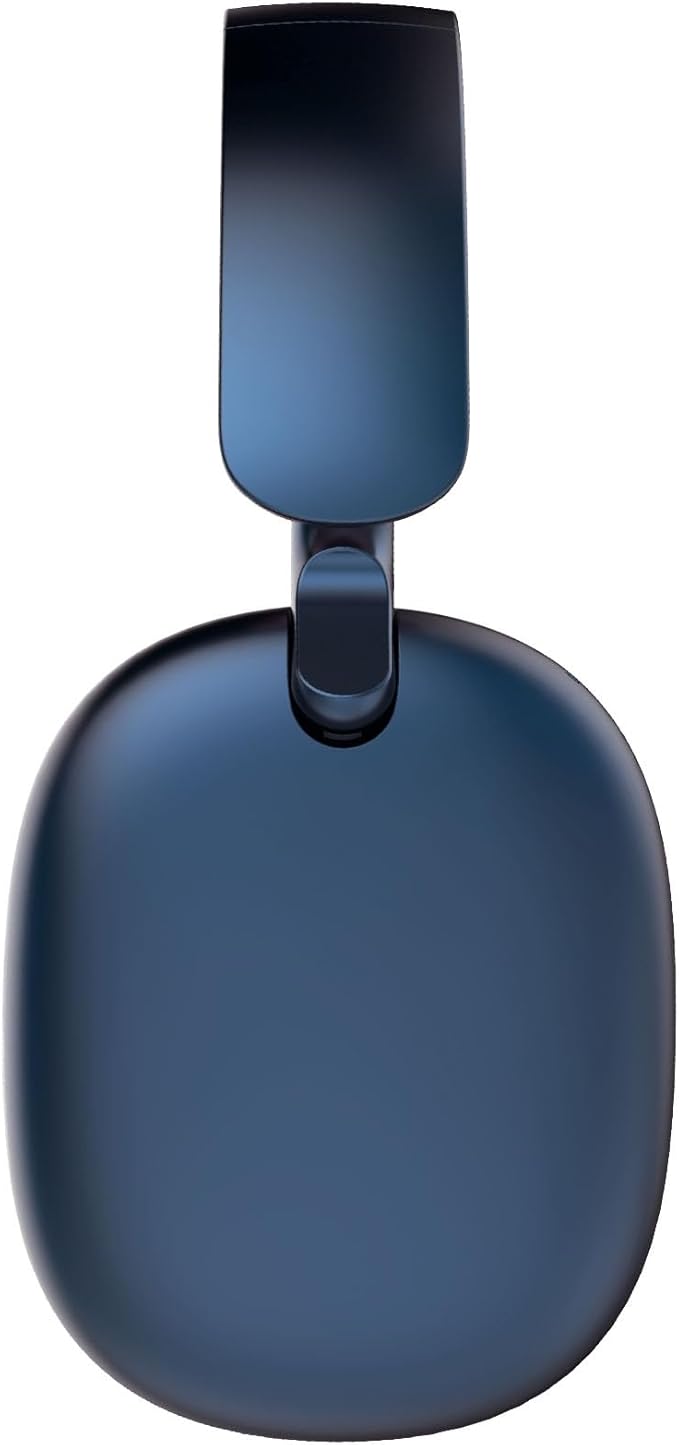 C6 Active Noise Cancelling Headphones, Wireless Over Ear Bluetooth Headphones, 60H Playtime, Lightweight Folding Deep Bass Comfort Fit Ear Cups Headset with Mic for iPad/Travel/PC/Home Blue