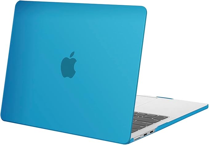 MOSISO Compatible with MacBook Air 13 inch Case M5 2026 M4 2025 M3 M2 2024-2022 A3449 A3240 A3113 A2681, Scratches-Resistant Protective Hard Shell for MacBook Air 13.6 inch Case, Aqua Blue