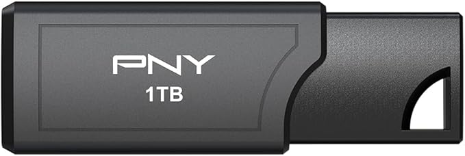 PNY PRO Elite V3 1TB USB 3.2 Gen 2 Flash Drive – Up to 1000MB/s Read, Up to 800MB/s Write, Extreme Performance for Professional Data Storage and Transfers, Premium Metal Design, Type-A Connector