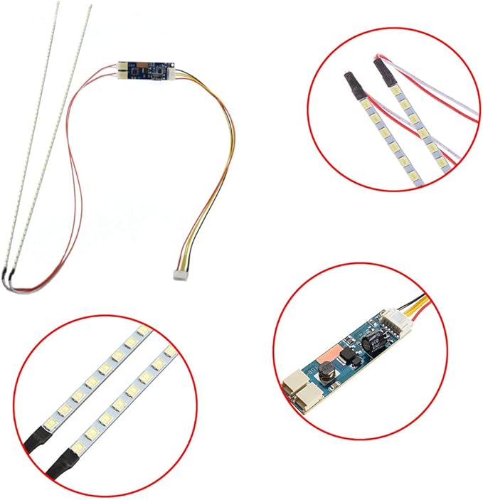 DC 10-30V 22 Inch CCFL LCD Screen To LED Monitor Module NEW 490mm LED Backlight Strip Light Kit Liquid Crystal Display Lamp Tube Light Bar