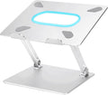 Laptop Stand for Desk, Ergonomic Aluminum Laptop Stand Adjustable Height, Foldable Laptop Riser for 10-17 Inchs Laptop(Silver)