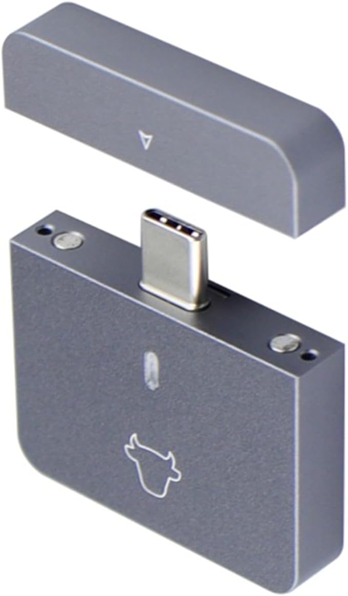 BIBABLYKE NVMe 2230 SSD Enclosure Box USB C A 10Gbps Fast Data Transfer Supports PCIe SSD No Driver Needed Aluminium Alloy
