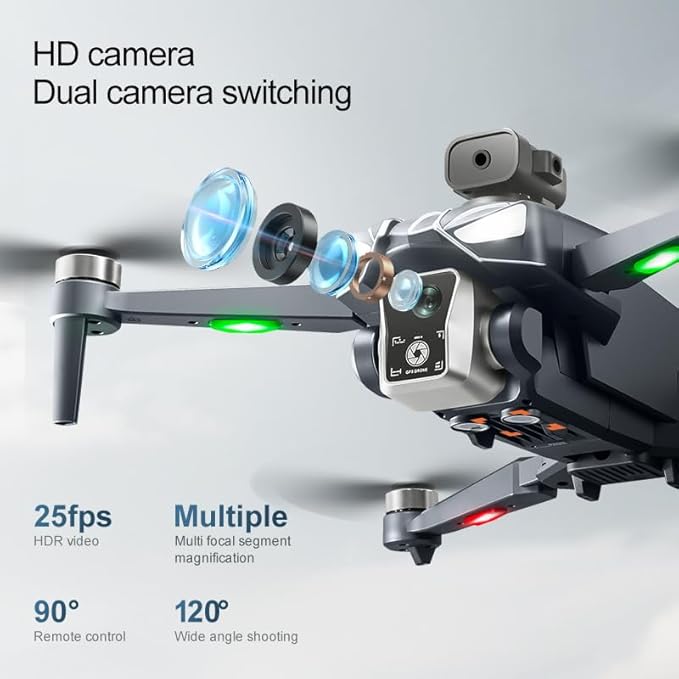 K18MAX GPS Drones with Camera for Adults 4K , 4.5" LCD remote controller, 360° obstacle avoidance, GPS-guided return-to-home, 5G Wi-Fi transmission, brushless motors, one-touch takeoff, 40 minutes of flight time— Ideal Gift & Toy for Beginners.