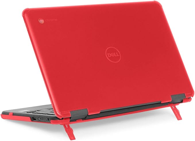 mCover Case Compatible for 2019~2022 11.6" Dell Chromebook 3100/3110 Education Clamshell (180 ° Hinge) Laptop ONLY (NOT Fitting Any Other Dell Models) - Red