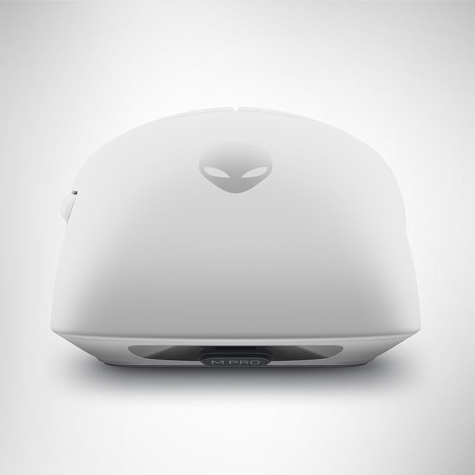 Alienware Pro Wireless Gaming Mouse - 2.4GHz Gaming Wireless/USB Wired Connectivity, Adjustable DPI, Optical Sensor Technology, 6 Programmable Buttons, 650 IPS Sensor Max Speed - Lunar Light
