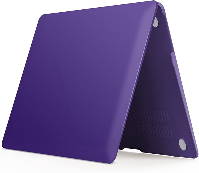 IBENZER Compatible with Old Version MacBook Air 13 Inch Case (2010-2017 Release). Models: A1466 / A1369, Plastic Hard Shell Case with Keyboard Cover for Mac Air 13, Ultra Purple, A13UAPU+1
