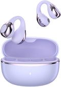 Open Ear Earbuds I5, Bluetooth 6.0 Headphones for Gym & Running, IPX5 Sweatproof, 36H Playtime, Secure Clip-On Fit for Work & Sports (3-Purple)