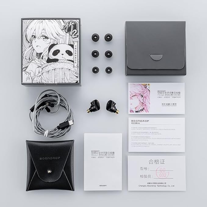 Moondrop CHU II DSP Headphones High Performance Dynamic Driver USB-C in-Ear Monitors Type-C with Microphone Earphone