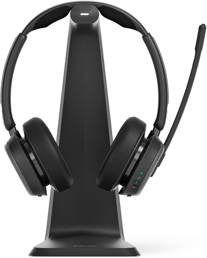 EPOS Impact 1061 ANC High-Performance Bluetooth Headset for PC - Double-Sided, Advanced Noise Cancellation, EPOS AI, Super Wideband Audio, Intuitive Controls, for Professionals in Loud Workspaces