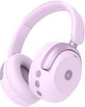 iClever BTH20 Active Noise Cancelling Headphones for Kids, 60H Play Time,Type C Fast Charging, Safe Volume 80dBA, Bluetooth5.4, Kids Headphones Wireless for iPad Tablet Airplane, Rose Pink