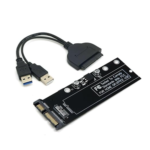 chenyang 12+6Pin MAC SSD to SATA Hard Disk Drive Adapter with USB Data Cable for 2010 2011 MAC Air A1369 A1370 SSD