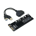 chenyang 12+6Pin MAC SSD to SATA Hard Disk Drive Adapter with USB Data Cable for 2010 2011 MAC Air A1369 A1370 SSD