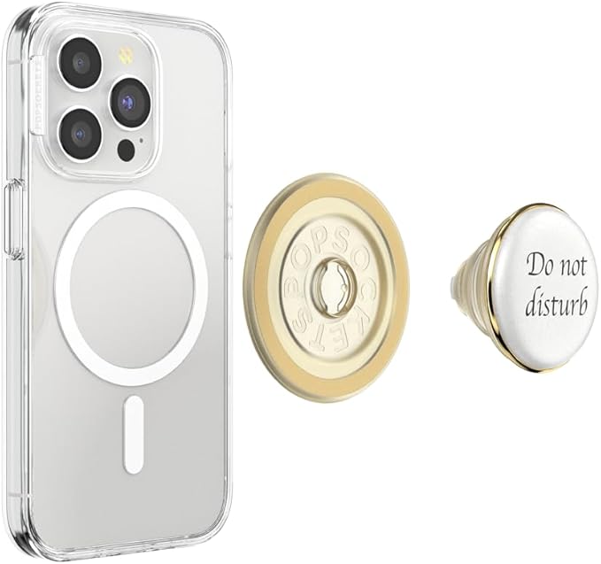 PopSockets Phone Grip for MagSafe, Magnetic Holder, Phone Stand, White - Resin DND