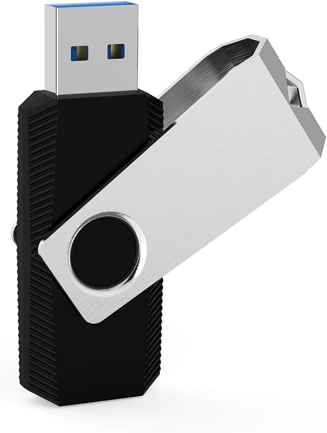 Aiibe 32GB 32G Flash Drive USB 3.0 Thumb Drive 32GB USB Flash Drive 5 Pack USB Drives with Led Light (32G, 5 Colors: Black Red Cyan Green Purple)