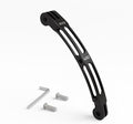 HSU Aluminum Alloy Curved Extension Arm (5.3”) Metal Pole Mount Helmet Stick Extension Arm Mount for GoPro Hero 13/12/11/10/9/8/7/6 Black, DJI Osmo Action 5 Pro/4/3 and More Action Cameras (Black)