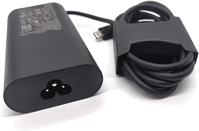 Dell 100W Laptop Charger USB C Type C GAN AC Adapter, XPS 14 9440 AC Charger, Latitude 9440 AC Adapter, Black, DA100PM220