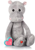 My Baby’s Heartbeat Bear, 20 Second Re-Recordable Digital Voice Recorder Plush Keepsake for Baby’s Heartbeat Memory, Pregnancy Keepsake (Not a Medical Device), Hippo2