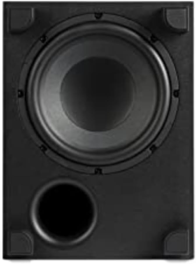 Polk Monitor XT10 Home Subwoofer, 10" Deep Bass Woofer, 100W Class D Amplification, Dolby Atmos, Auro 3D & DTS:X Compatible, Black