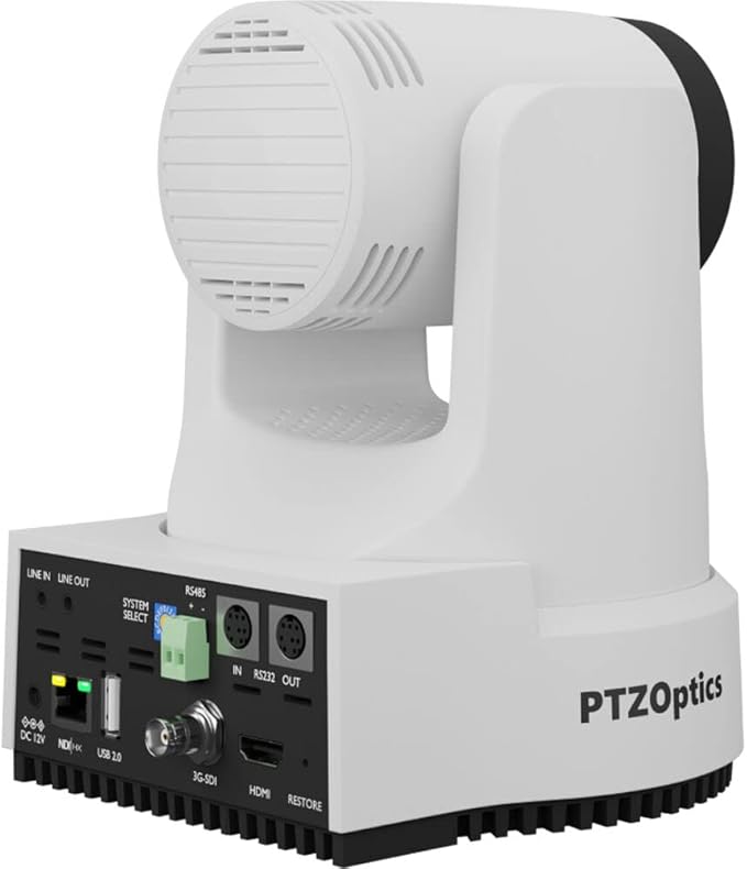 PTZOptics Move 4K SDI/HDMI/USB/IP PTZ Camera with 12x Optical Zoom (White) (PT12X-4K-WH-G3)