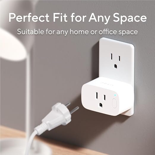 Smart Plug, Smart Home Outlet, 15A Ultra Efficient Smart Plug Compatible with Matter, Alexa, Google Home & IFTTT, 2.4GHz Wi-Fi Only, Remote Control, ETL Certified, 4Pack
