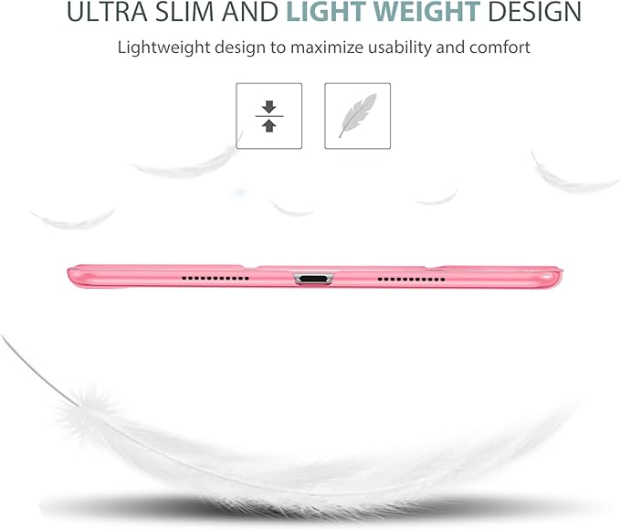 ProCase Smart Case for 10.5” iPad Air 3rd Generation 2019 / iPad Pro 2017, Slim Stand Cover with Translucent Frosted Back for iPad Air 3 -Melonpink