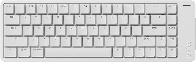 LOFREE Flow2 Low-Profile Mechanical Keyboard, Aluminum Alloy with Void Linear Switches, Rechargeable Wireless Keyboards with 3 Mode Connections for Windows, macOS (Silver with Silence, 68 Keys)