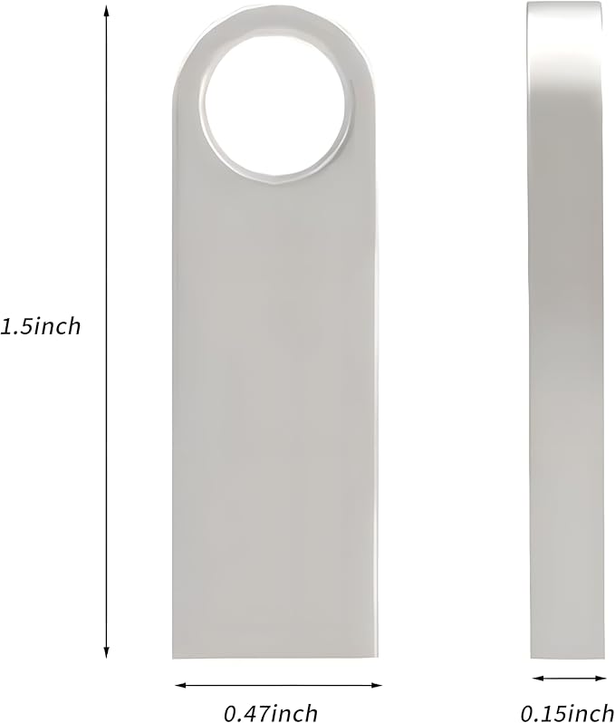 Generic 256GB 2-Pack, High-Speed USB Flash Drive - Bundle for Extra Storage Value, Compatible with Phones, Tablets, Laptops (2 Pack Metal USB Sliver, 256GB)
