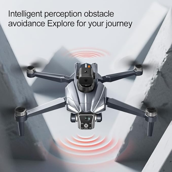 K18 GPS Drones with Camera for Adults 4K, RC Drone with 4.5" HD Screen on Controller, 60 Mins Flight Time, Long Range Transmission, Obstacle Avoidance, Follow Me, Auto Return, Brushless Motor, Under 249g, Lightweight and Foldable Quadcopter for Beginne...