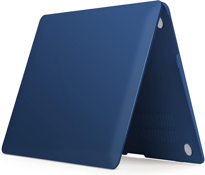 IBENZER Compatible with MacBook Air 11 Inch Case Model A1370 A1465, Soft Touch Plastic Hard Shell Case Bundle with Keyboard Cover for Mac Air 11, Navyl Blue, A11NVBL+1