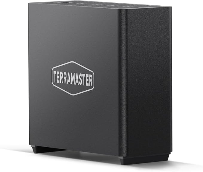 TERRAMASTER D4 SSD NVMe Enclosure - 40Gbps 4Bay, USB Storage Type-C Supports 4xM.2 NVMe 2280 SSDs, Compatible with USB 4/3.2/3.1/3.0, Thunderbolt 5/4/3, Mobile App for Data Backup Included (Diskless)
