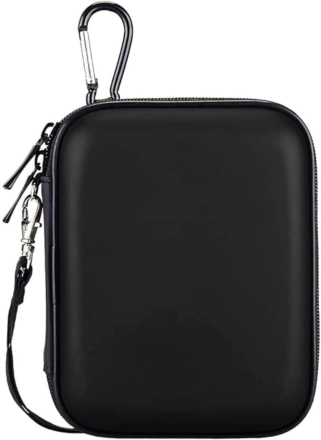 Lacdo Hard Drive Carrying Case for Western Digital WD Elements/WD My Passport/My Passport Ultra Portable External Hard Drive HDD 1TB 2TB 4TB 5TB 6TB USB 3.0 Protective Storage Travel Bag, Black