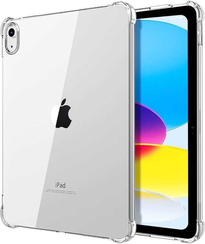 for iPad (A16) 11th Generation Case 11 inch 2025/iPad 10th Generation Case 10.9 inch 2022, UUcovers Clear Transparent Soft TPU Back Cover Shockproof Silicone Bumper Anti-Yellow Corner Protective Shell