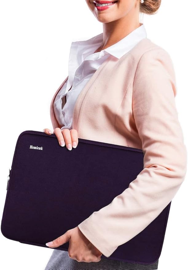 Laptop Case, 15.6 Inch, Durable Shockproof Protective Sleeve Cover Compatible with HP, ASUS, Lenovo, Acer, Notebook, Computer, Dark Purple