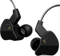YINYOO CCZ Melody Gaming Earbuds Wired in Ear Hearphones with Microphone IEM HIFI Bass with 1DD 1BA Hybrid, Detachable Cable for Smartphones/PC/Tablet/Gaming/Video/Music/Calling (with mic, dark black)